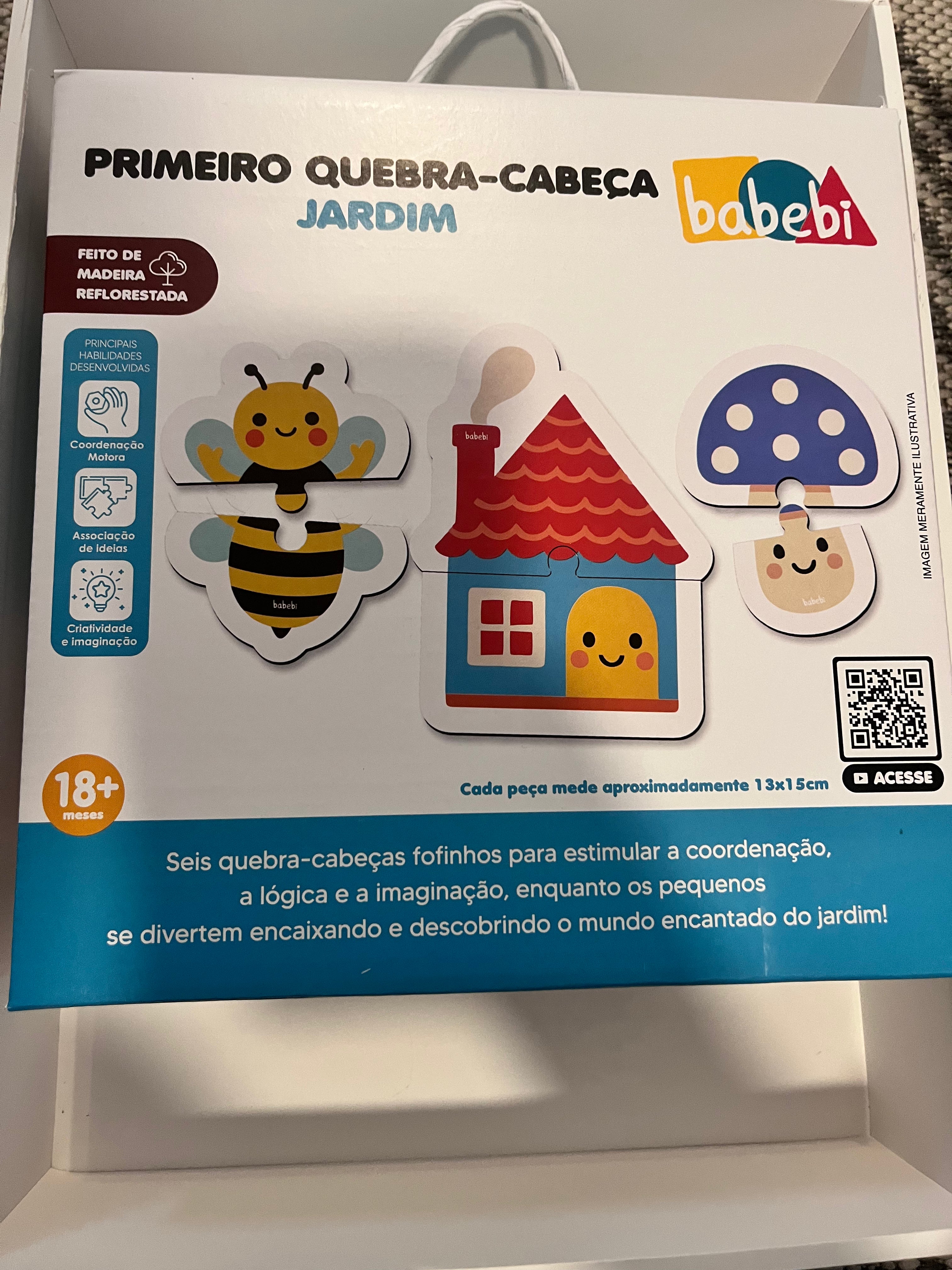 Primeiro Quebra-Cabeça Jardim - Encaixe Fofo